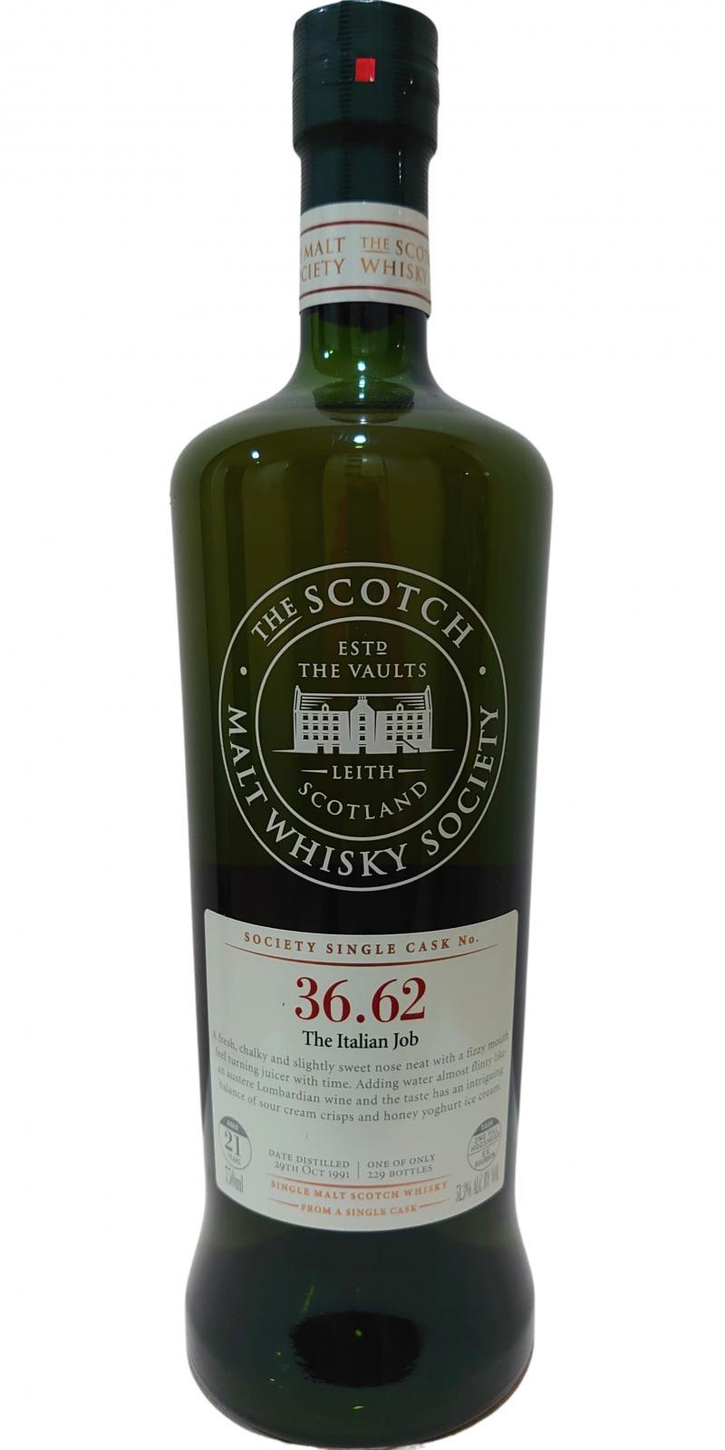 Benrinnes 1991 SMWS 36.62 The Italian Job