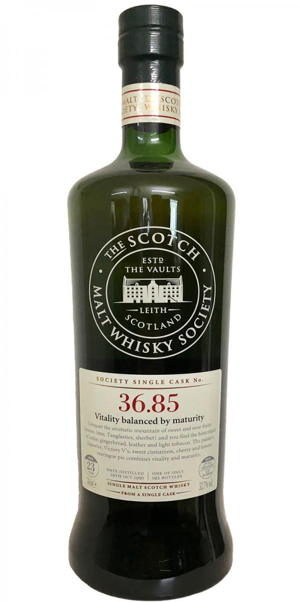 Benrinnes 1991 SMWS 36.85 Vitality balanced by maturity