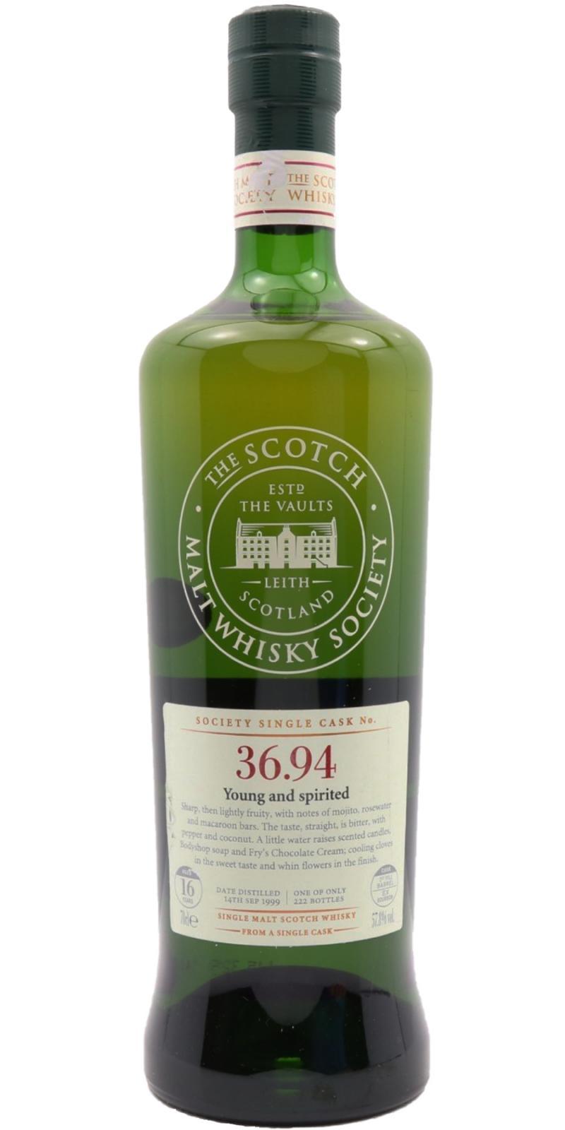 Benrinnes 1999 SMWS 36.94 Young and spirited