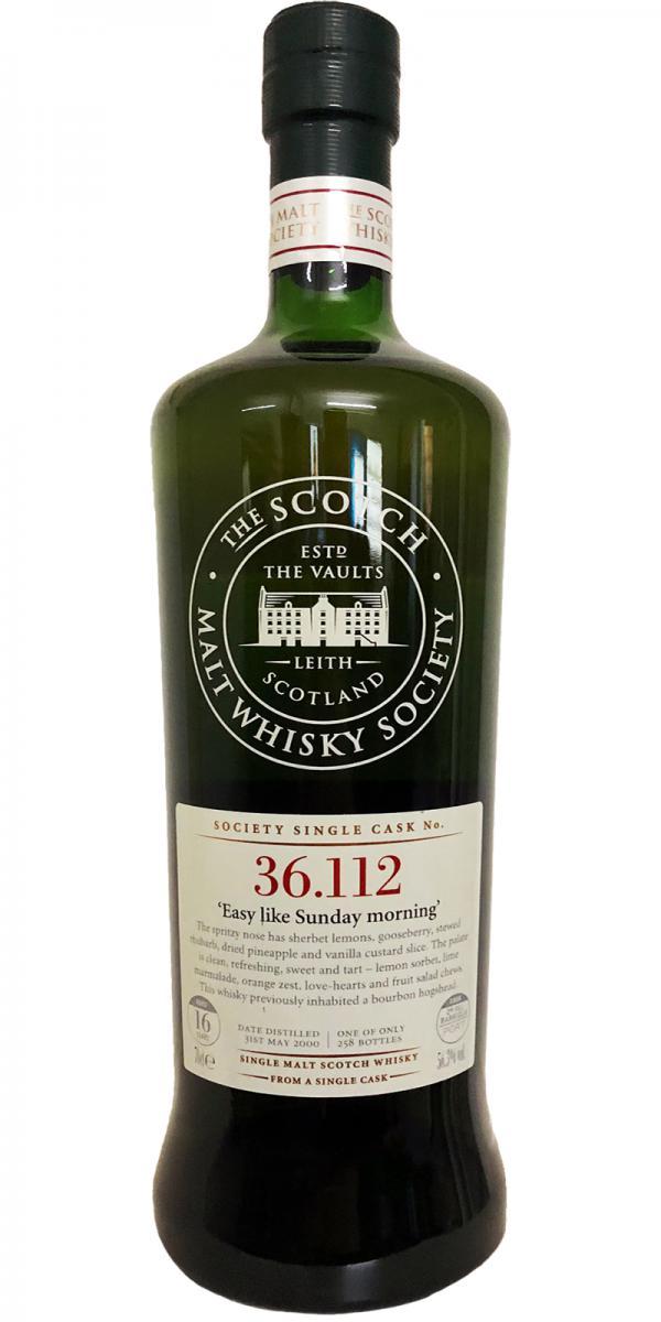 Benrinnes 2000 SMWS 36.112 'Easy like Sunday morning'