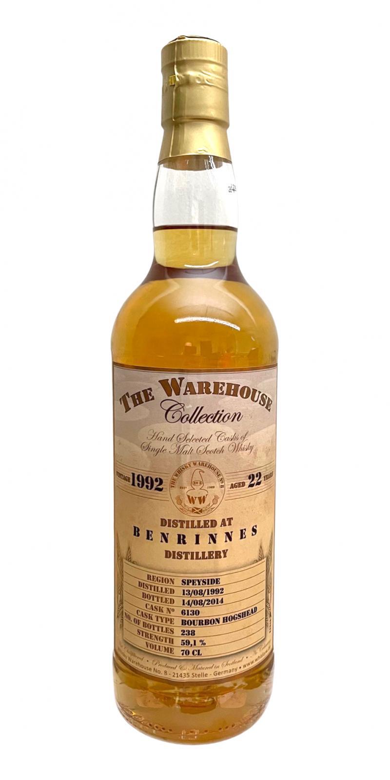 Benrinnes 1992 WW8 The Warehouse Collection