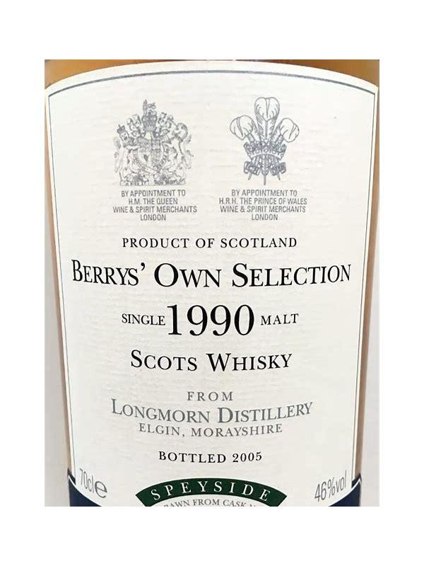 Longmorn 1990 BR Berrys' Own Selection