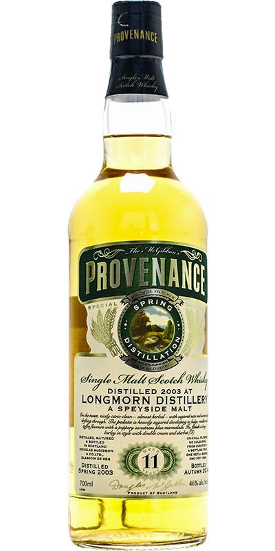 Longmorn 2003 McG McGibbon's Provenance