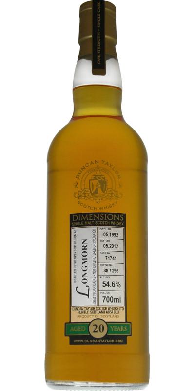 Longmorn 1992 DT Dimensions