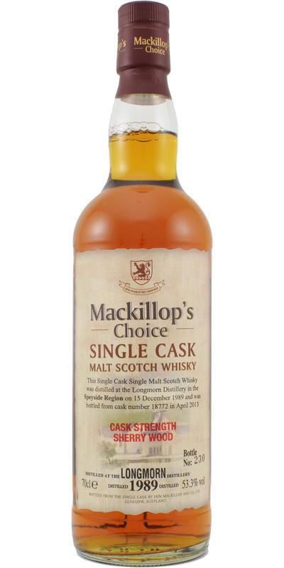 Longmorn 1989 McC Single Cask - Cask Strength