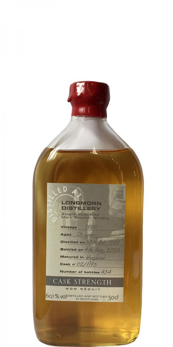 Longmorn 1989 SV Cask Strength