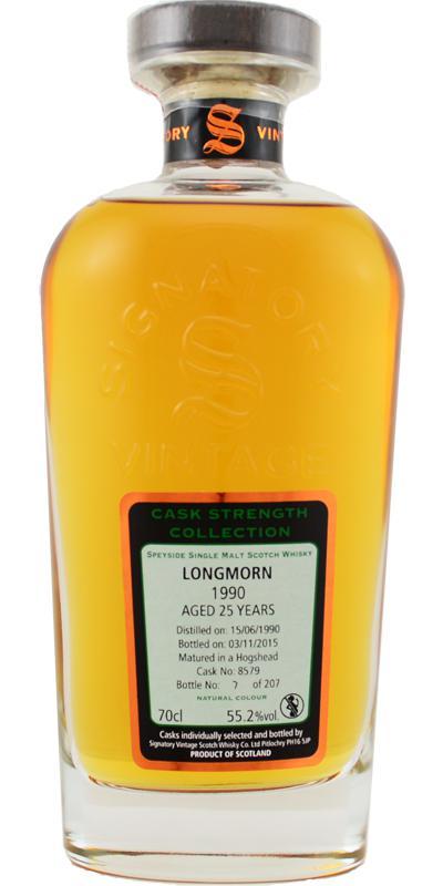 Longmorn 1990 SV Cask Strength Collection