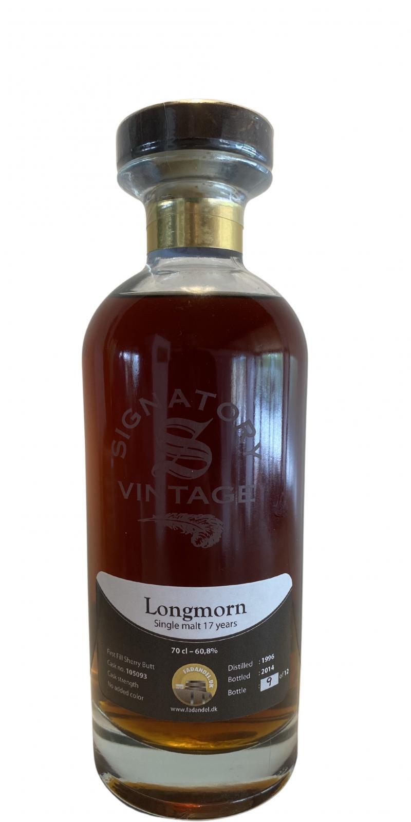 Longmorn 1996 SV Vintage Collection