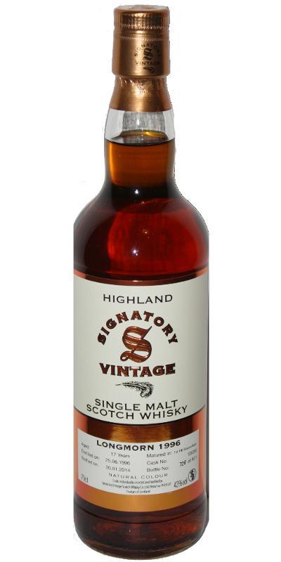 Longmorn 1996 SV Vintage Collection