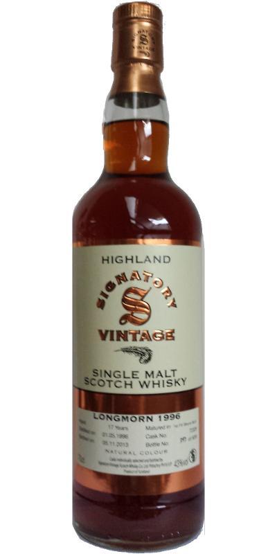 Longmorn 1996 SV Vintage Collection