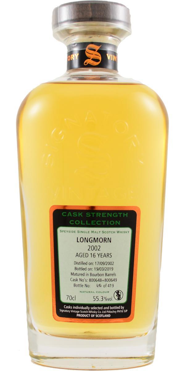 Longmorn 2002 SV Cask Strength Collection