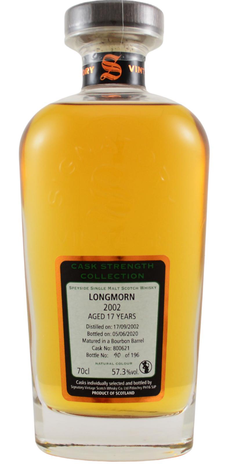 Longmorn 2002 SV Cask Strength Collection