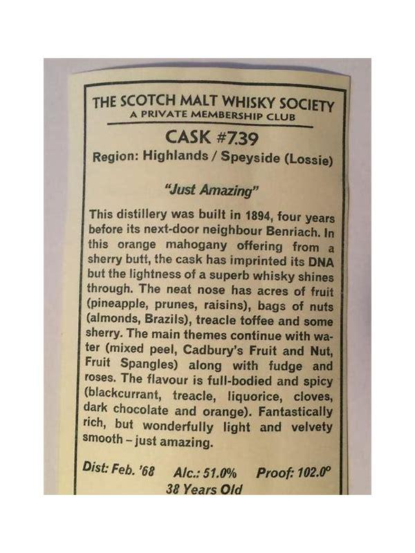 Longmorn 1968 SMWS 7.38 An old barber's shop