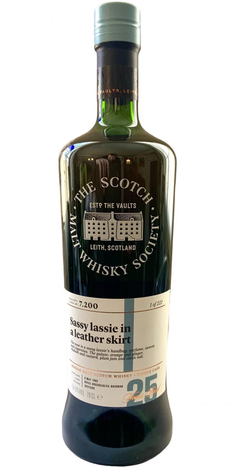 Longmorn 1992 SMWS 7.200 Sassy lassie in a leather skirt