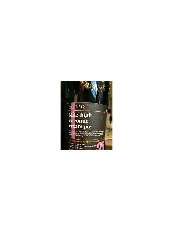 Longmorn 1993 SMWS 7.212 Mile-high coconut cream pie