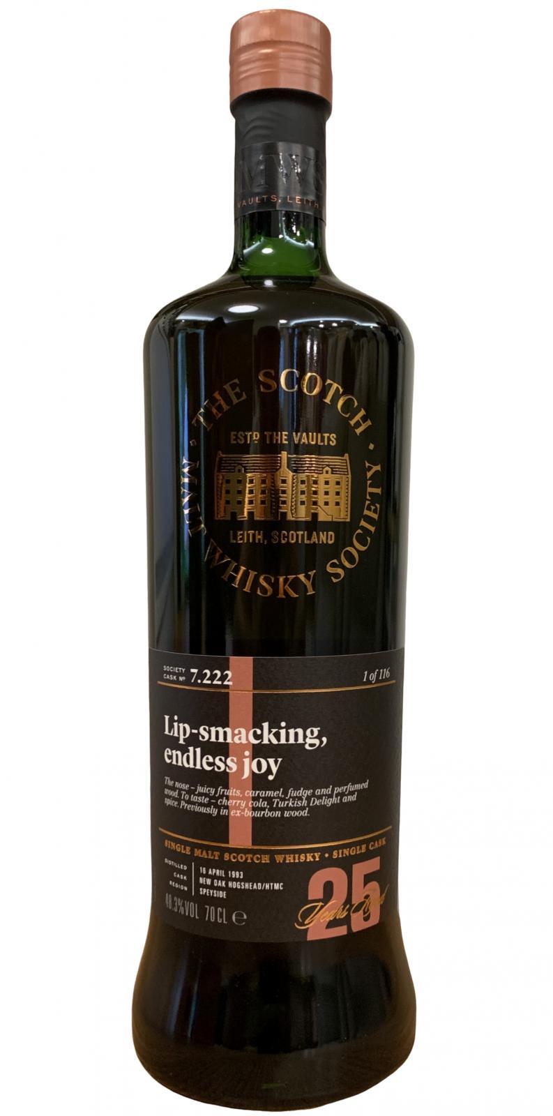 Longmorn 1993 SMWS 7.222 Lip-smacking, endless joy