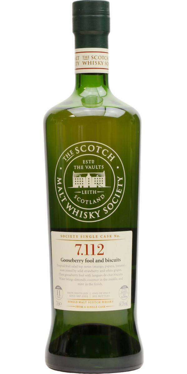 Longmorn 2003 SMWS 7.112 Gooseberry fool and biscuits