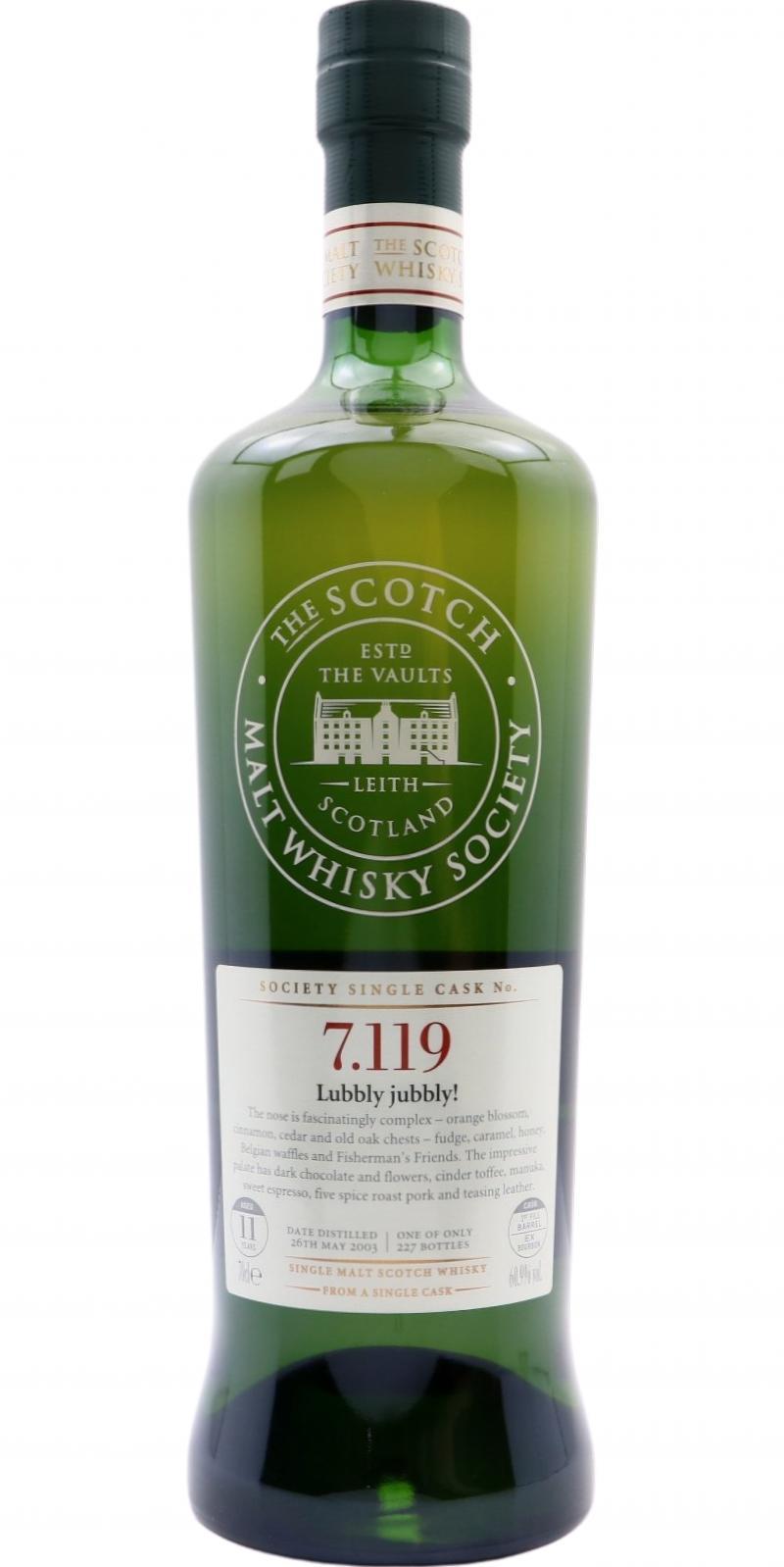 Longmorn 2003 SMWS 7.119 Lubbly jubbly!