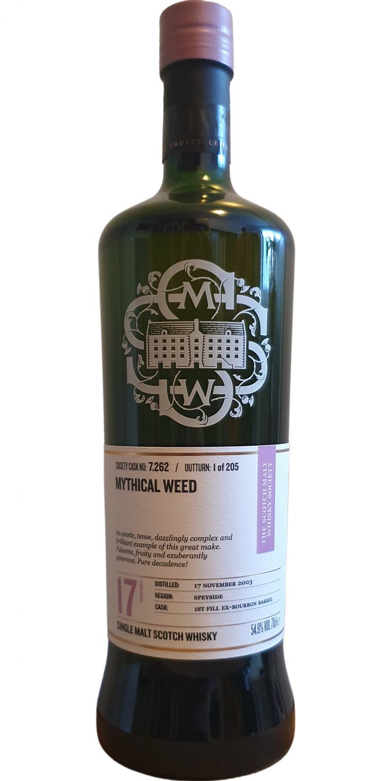 Longmorn 2003 SMWS 7.262 Mythical weed