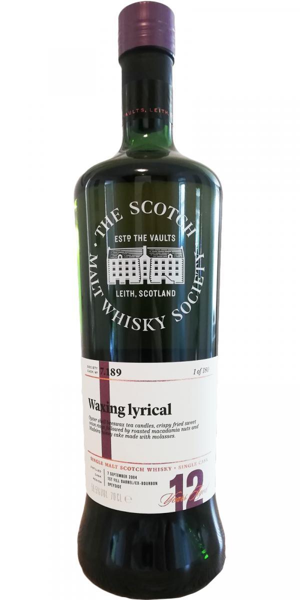 Longmorn 2004 SMWS 7.189 Waxing lyrical