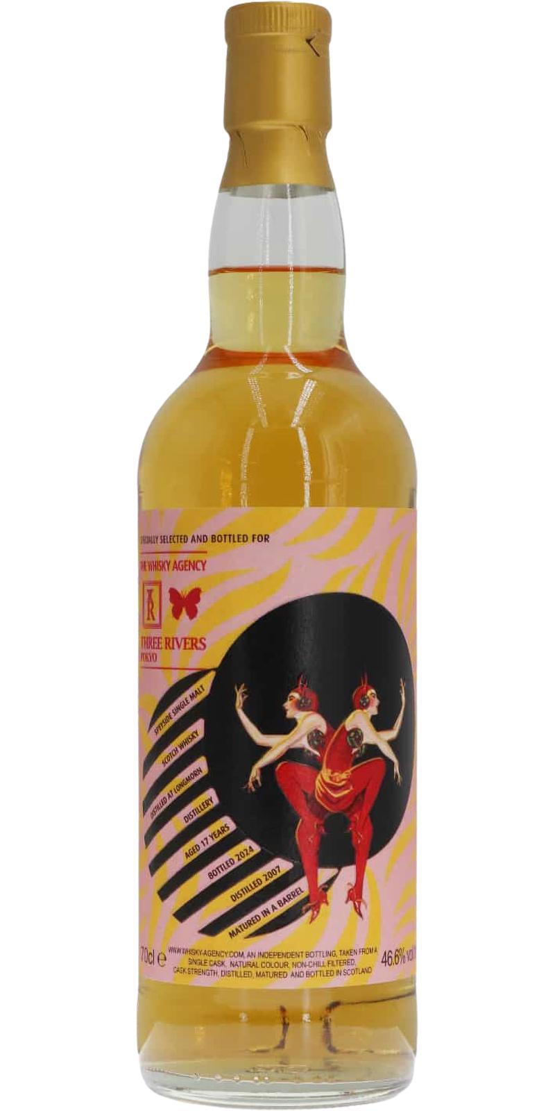 Longmorn 2007 TWA Joint bottling with Three Rivers Tokyo