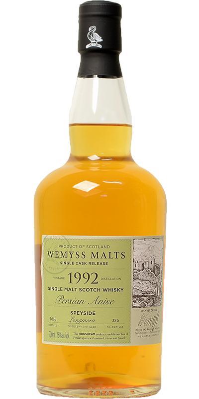 Longmorn 1992 Wy Persian Anise