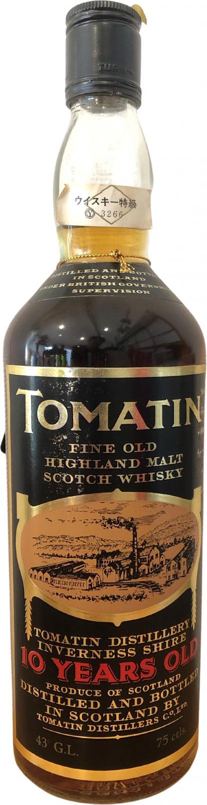 Tomatin 10-year-old Fine Old Highland Malt Scotch Whisky