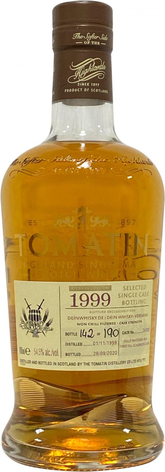 Tomatin 1999 Selected Single Cask Bottling