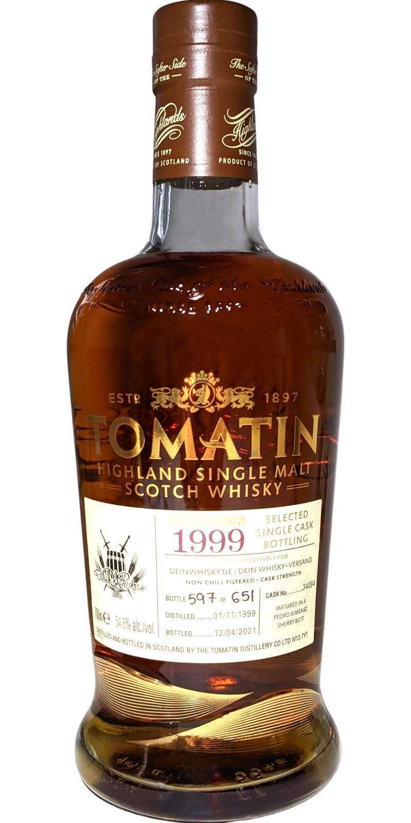 Tomatin 1999 Single Cask
