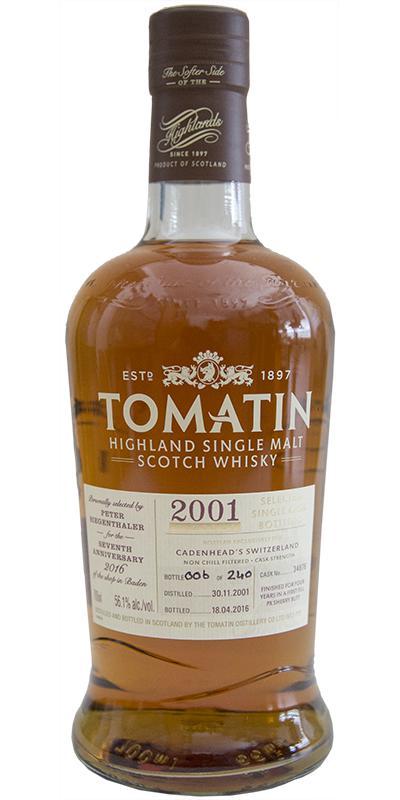 Tomatin 2001 Selected Single Cask Bottling
