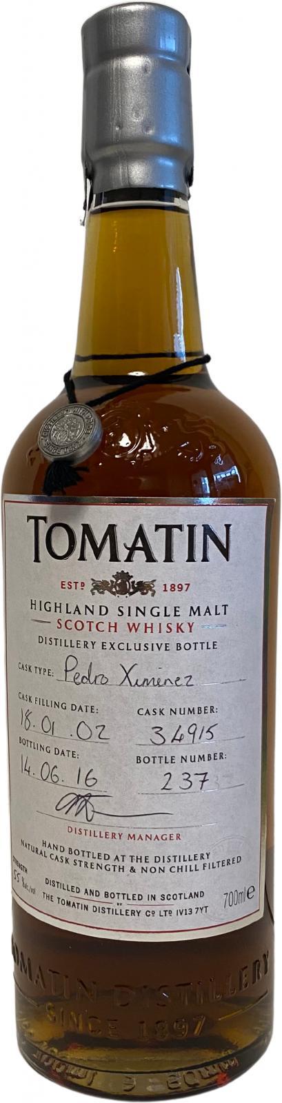 Tomatin 2002 Hand bottled at the distillery