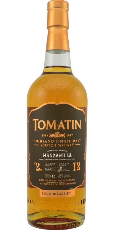 Tomatin 2002 Cuatro Series - Manzanilla Sherry