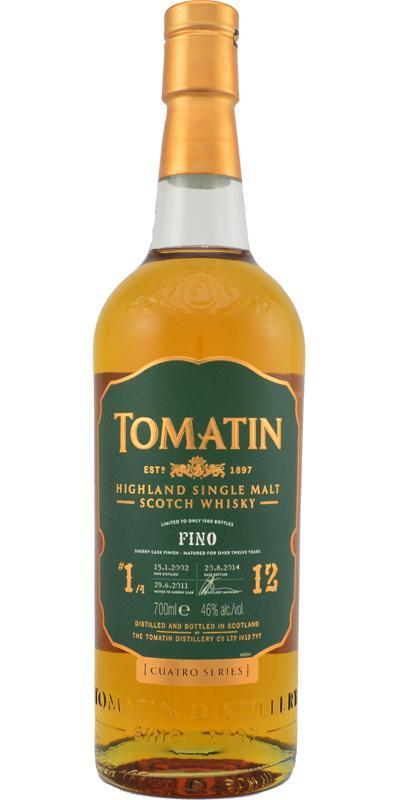 Tomatin 2002 Cuatro Series - Fino Sherry