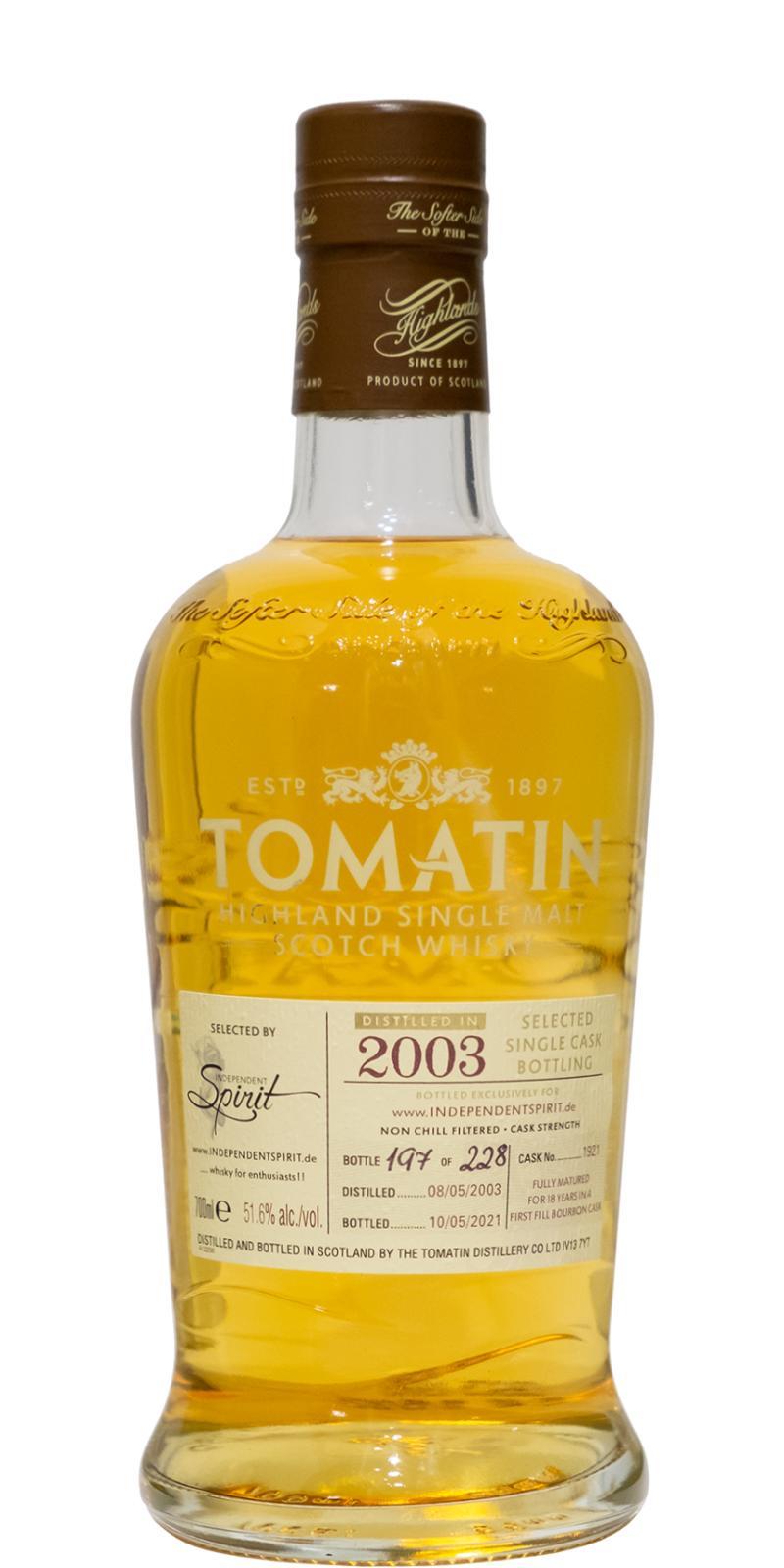 Tomatin 2003 Single Cask