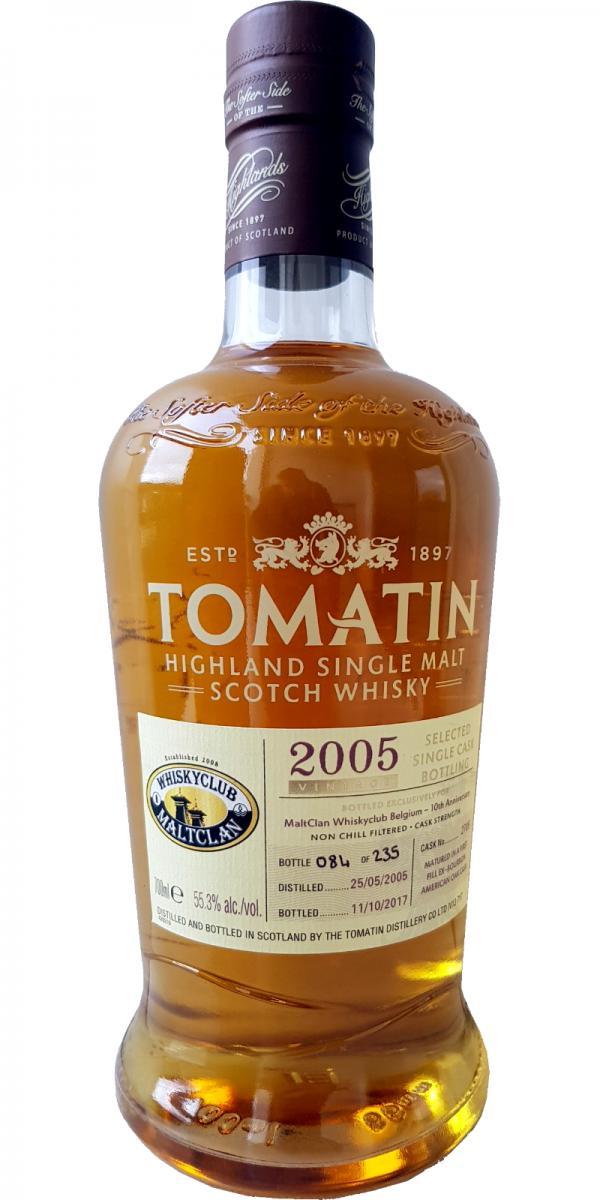 Tomatin 2005 Selected Single Cask Bottling