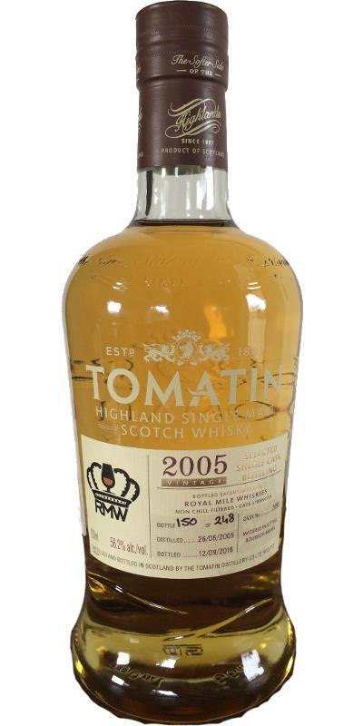 Tomatin 2005 Selected Single Cask Bottling