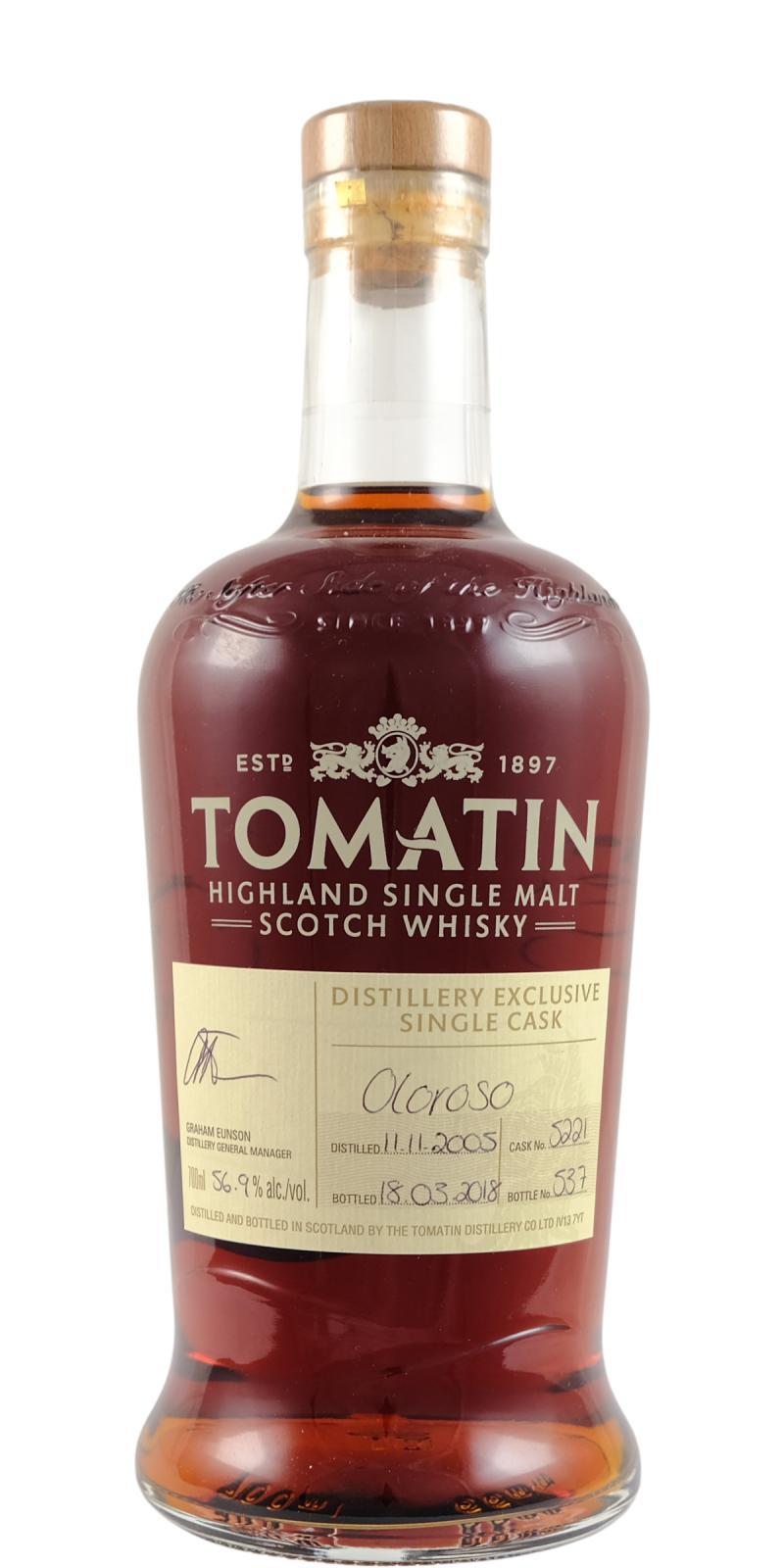 Tomatin 2005 Distillery Exclusive - Single Cask