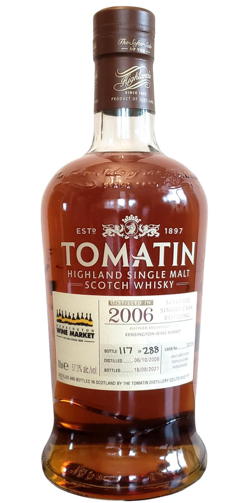 Tomatin 2006 Selected Single Cask Bottling