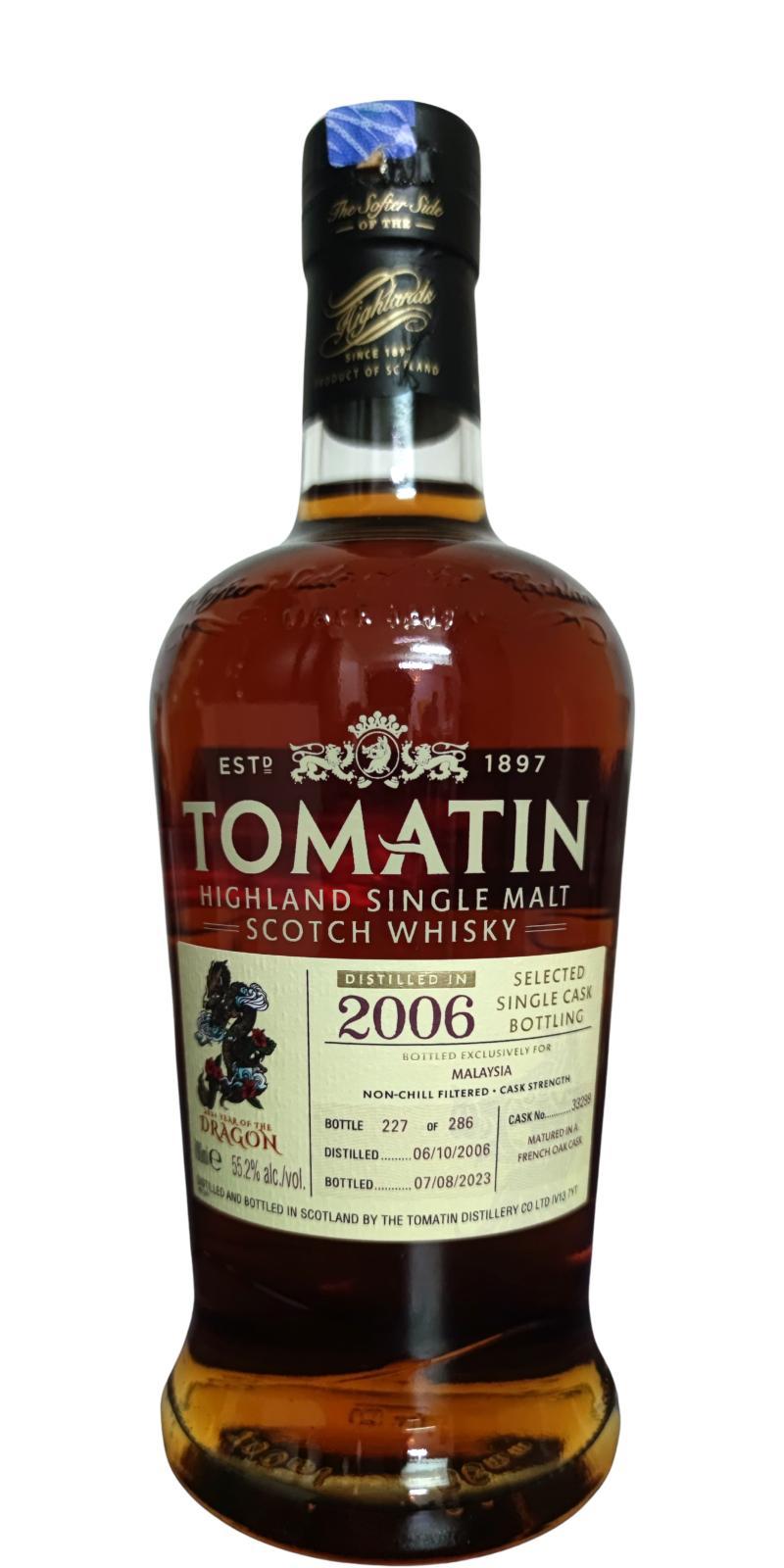 Tomatin 2006 Single Cask - Year of The Dragon