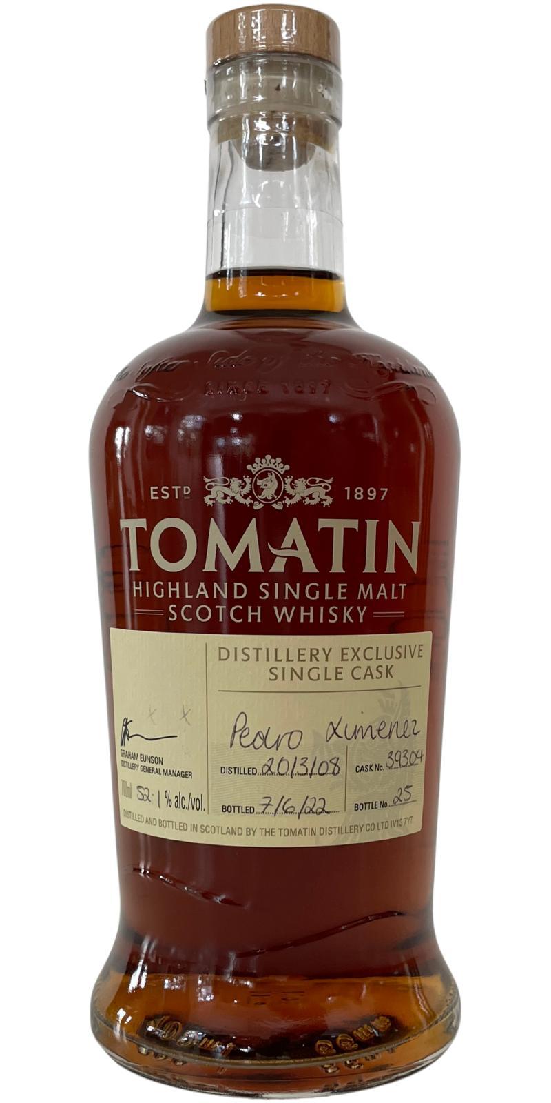 Tomatin 2008 Distillery Exclusive Single Cask