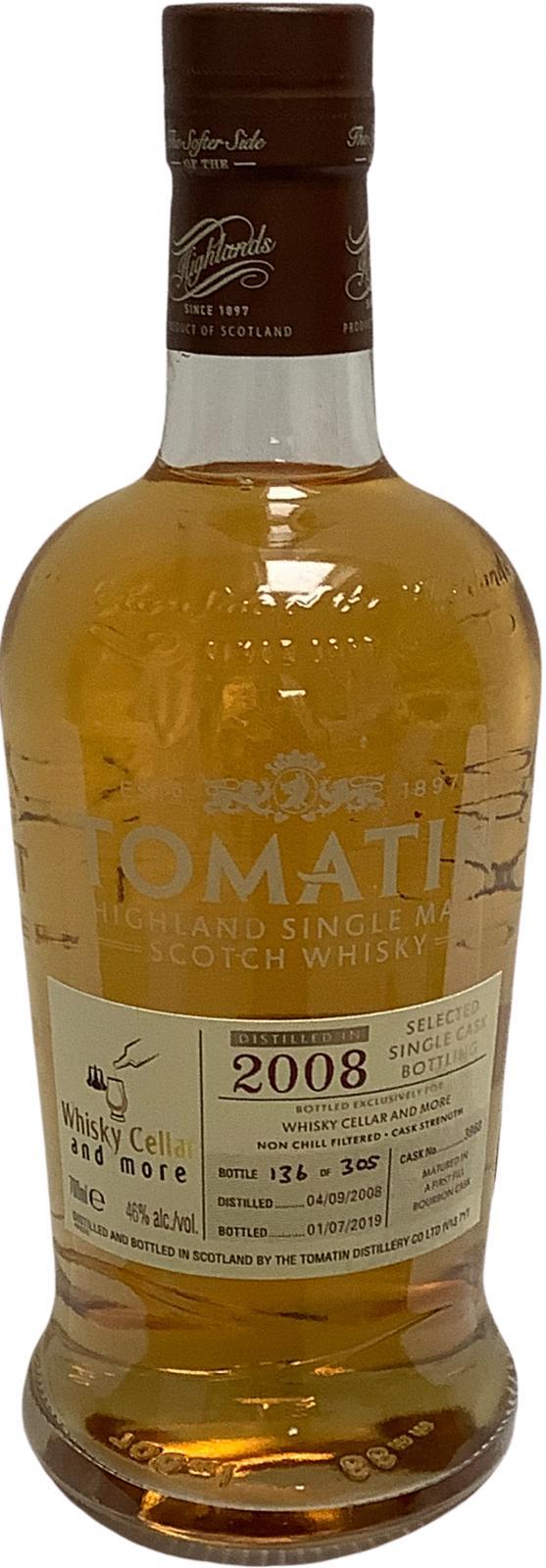Tomatin 2008 Single Cask Bottling