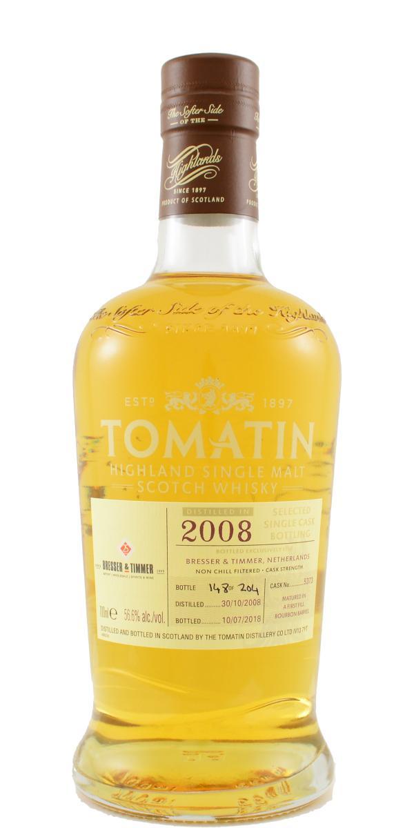 Tomatin 2008 Selected Single Cask Bottling