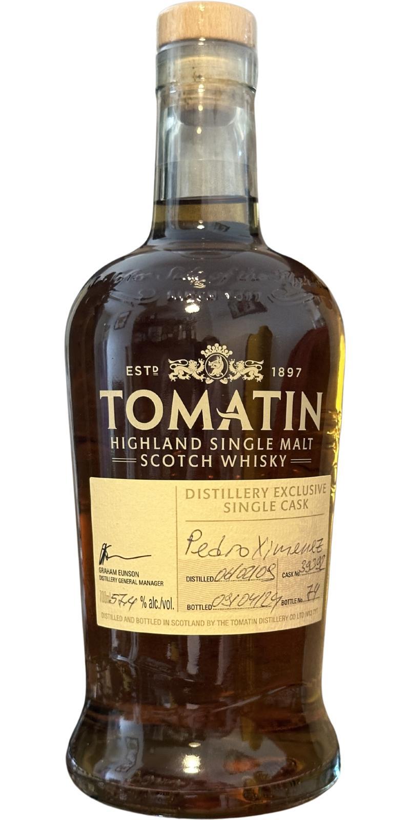 Tomatin 2009 Distillery Exclusive Single Cask