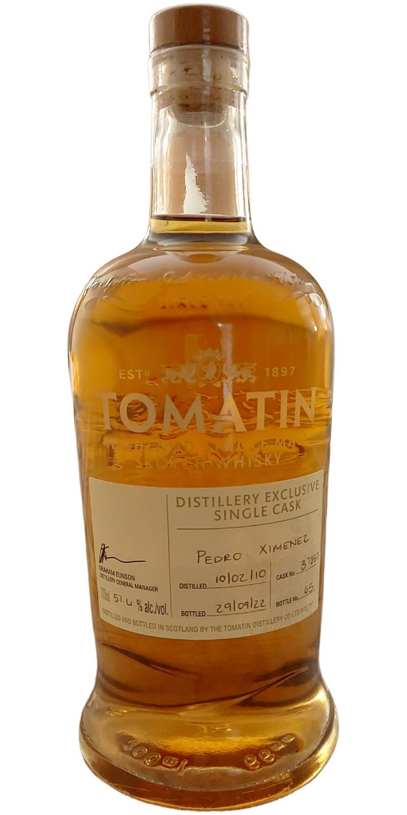 Tomatin 2010 Distillery Exclusive Single Cask