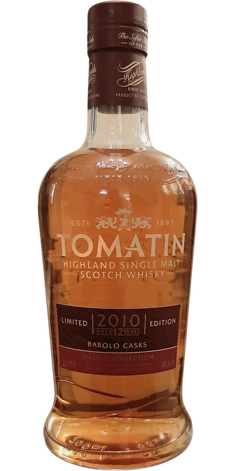 Tomatin 2010 Italian Collection - Barolo Casks