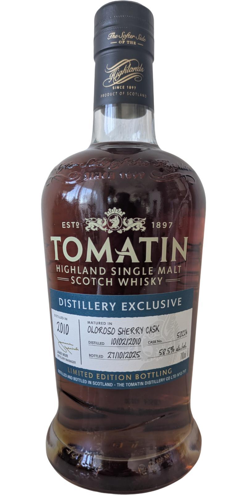 Tomatin 2010 Distillery Exclusive - Single Cask