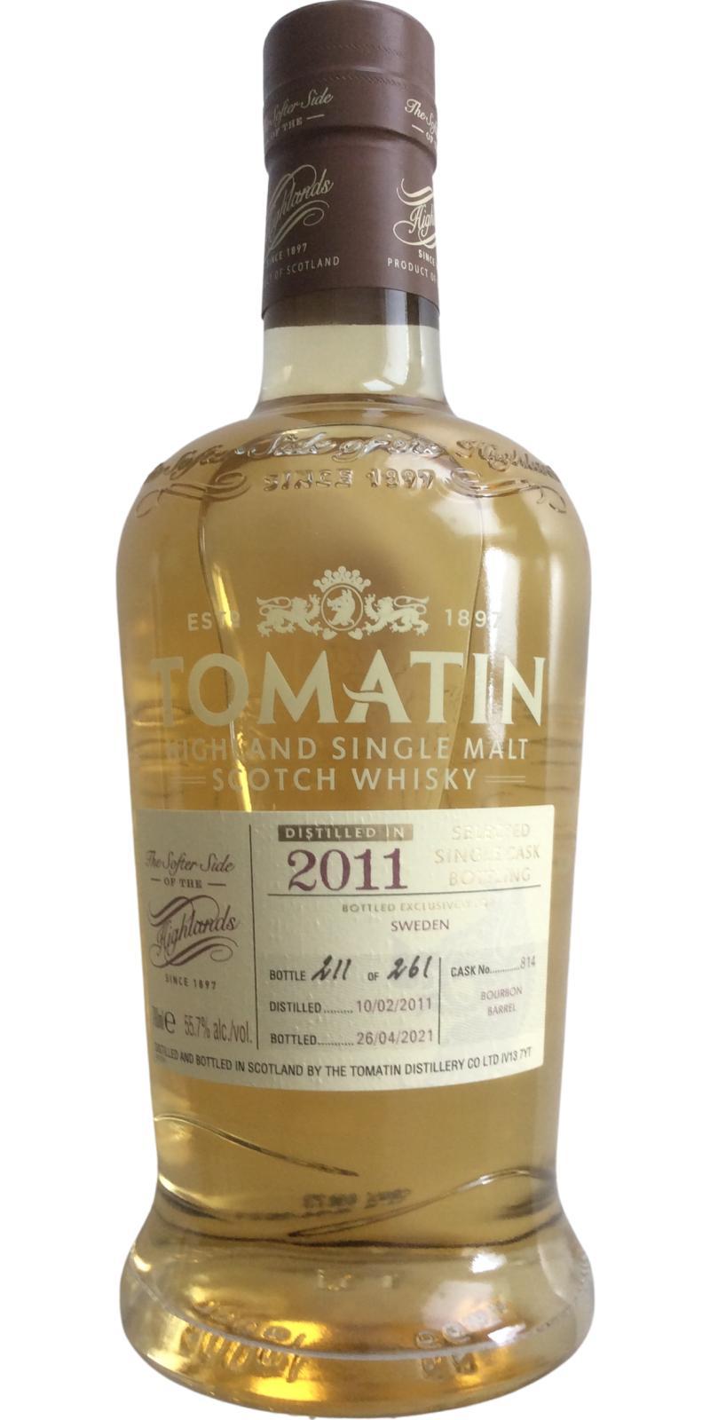 Tomatin 2011 Selected Single Cask Bottling
