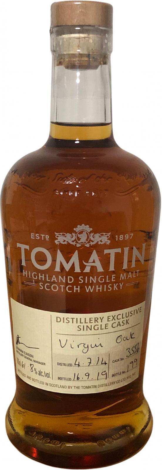 Tomatin 2014 Distillery Exclusive Single Cask