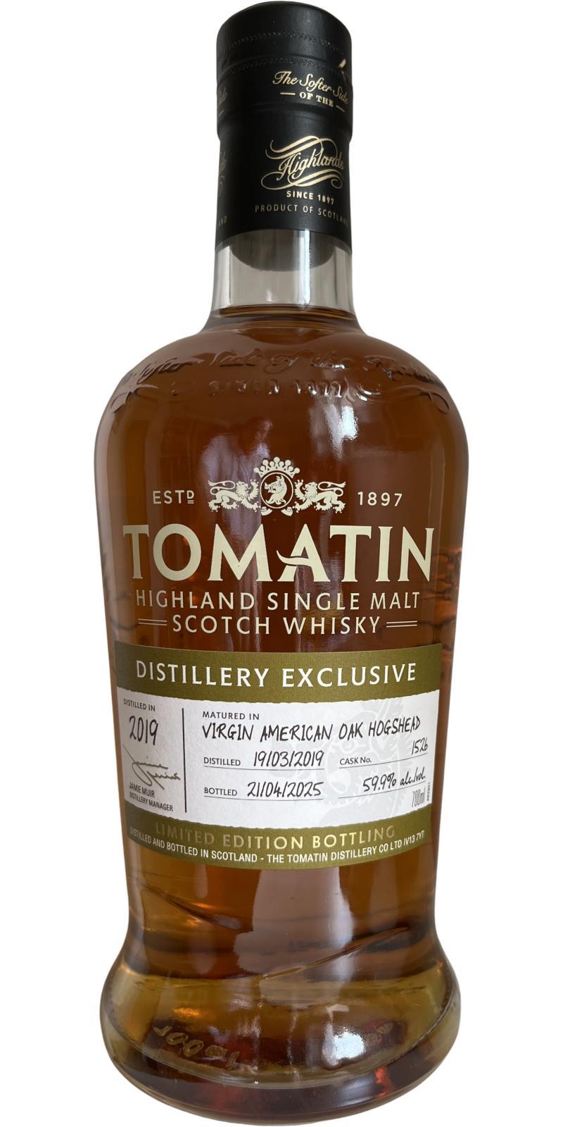 Tomatin 2019 Hand Filled Distillery Exclusive
