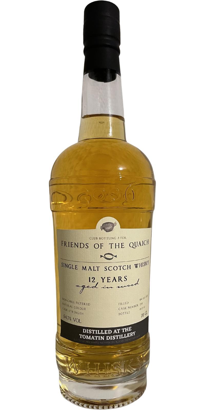 Tomatin 2011 3W Friends of the Quaich